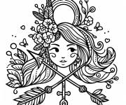 Coloriage Journ&eacute;e de la femme sur ordinateur