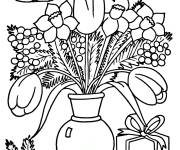 Coloriage Les &eacute;l&eacute;ments de la Journ&eacute;e de la femme