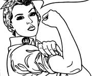 Coloriage Oui, nous pouvons pour les femmes
