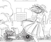 Coloriage Sc&egrave;ne pour la journ&eacute;e de la femme