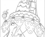 Coloriage &Eacute;norme G&acirc;teau de Mariage