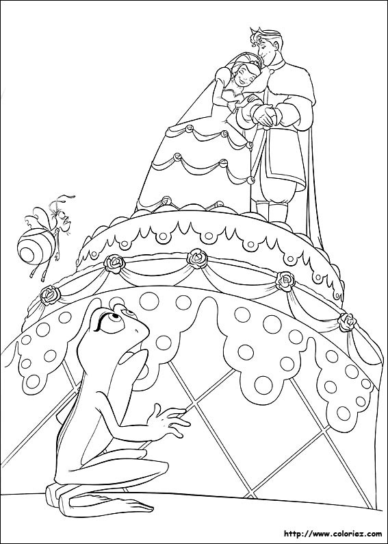 Coloriage énorme Gâteau De Mariage Dessin Gratuit à Imprimer