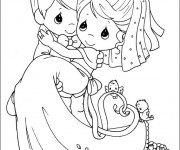 Coloriage et dessins gratuit Mariage à colorier à imprimer