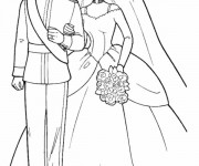 Coloriage et dessins gratuit Mariage de Prince à imprimer