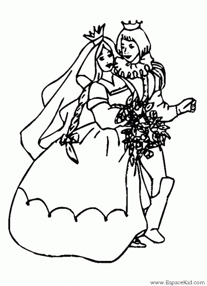 Coloriage Mariage  m di val couleur dessin  gratuit   imprimer 