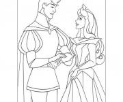 Coloriage et dessins gratuit Mariage stylisé à imprimer