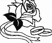 Coloriage Symboles de Mariage