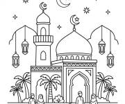 Coloriage La nuit de Mawlid