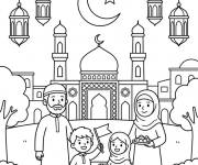 Coloriage Mawlid Al Nabi imprimable