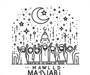 Coloriage Petite section de Mawlid
