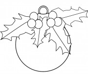 Coloriage Boule de No&euml;l