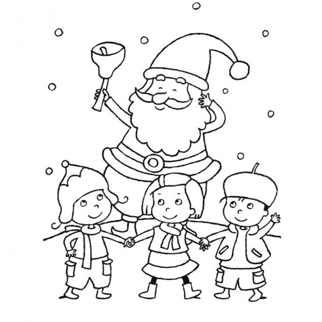 Coloriage et dessins gratuits Dessin de Noël simple à imprimer