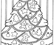 Coloriage et dessins gratuit Le sapin a des boules à imprimer