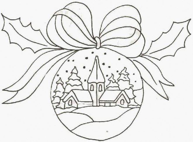 Coloriage Paysage d'hivers dessin gratuit à imprimer