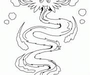 Coloriage et dessins gratuit Dragon dr&ocirc;le pour le nouvel an chinois à imprimer