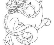 Coloriage Dragon magique du nouvel an chinois