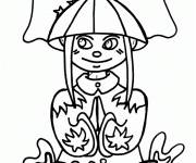 Coloriage Illustration nouvel an chinois pour les petits &eacute;coliers