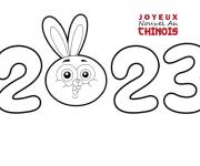 Coloriage Nouvel an chinois de cartoon