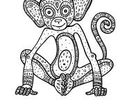 Coloriage Signe du zodiaque chinois du Singe