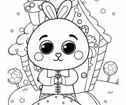 Coloriage Tigre mignon sur le th&egrave;me du nouvel an chinois