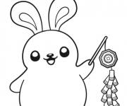 Coloriage Zodiac du lapin nouvel an chinois