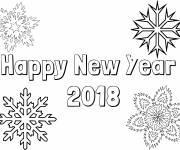 Coloriage Bonne année 2019