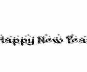 Coloriage et dessins gratuit Logo Happy new year à imprimer