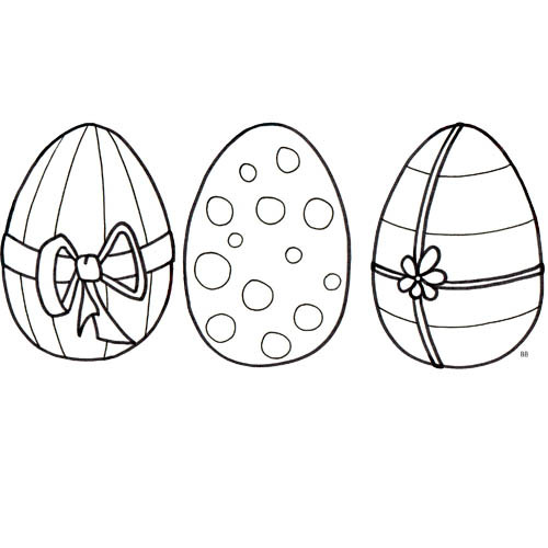 Coloriage et dessins gratuits Décoration fantastique d'oeufs de Pâques à imprimer