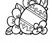 Coloriage Des fleurs pour Pâques