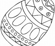 Coloriage et dessins gratuit Oeuf de Pâques à imprimer