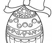 Coloriage Oeuf de Pâques originale