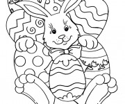 Coloriage et dessins gratuit Pâques en Ligne à imprimer