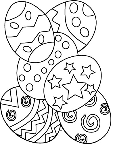 Coloriage Paques Facile Dessin Gratuit A Imprimer