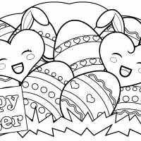 Coloriage et dessins gratuit Pâques maternelle à imprimer