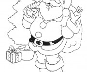 Coloriage Père Noël à colorier