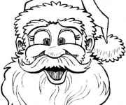 Coloriage P&egrave;re No&euml;l amus&eacute;