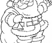 Coloriage Père Noel en Ligne