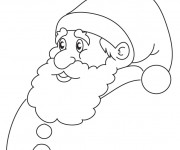 Coloriage Père Noël simple