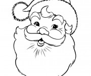 Coloriage Rire de P&egrave;re No&euml;l