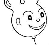 Coloriage Ballon amusant pour le Poisson d'Avril