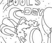 Coloriage F&ecirc;tons le poisson d'Avril