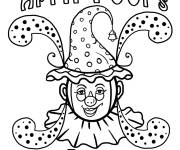Coloriage Illustration d'un clown dr&ocirc;le pour le 1er Avril