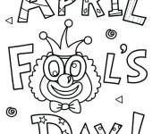 Coloriage Journ&eacute;e du poisson d'Avril plein de blague