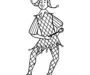 Coloriage Le jester du mois d'Avril