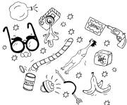 Coloriage Les blagues du premier Avril