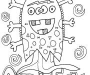 Coloriage Magie du poisson d'Avril