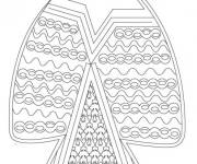 Coloriage Mandala de Poisson D'avril complexe