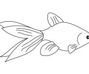 Coloriage et dessins gratuit Mod&egrave;le Poisson d'Avril à imprimer
