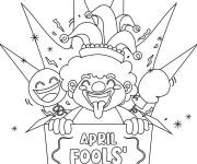 Coloriage Plaisanterie poisson d'Avril