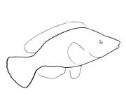 Coloriage Poisson d'avril